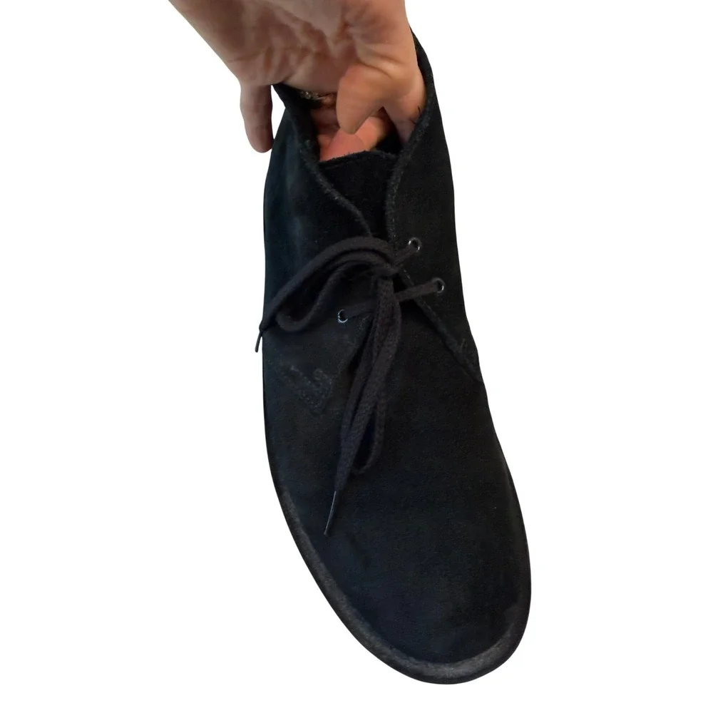 Clarks Collection Mens 10.5 M Black Suede Desert Chukka Boots 260822883105